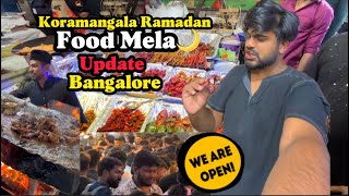 Koramangala Ramadan Food mela Update  Bangalore Street Food  Finally open  Fully Crowded  2024 [upl. by Oinimreh893]