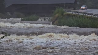 Tag 1 Unwetter in Tschechien  Polen  Österreich führen zu Hochwasser und Schneemassen [upl. by Camey585]