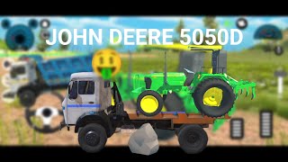 JOHN DEERE 5050 D 4X4 DUMPER LODA tractor dumpar [upl. by Damalas537]