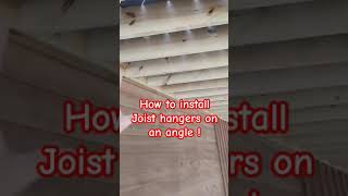 Joist hangers on an angle [upl. by Len]