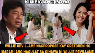 WILLIE REVILLAME NAGPROPOSE KAY GRETCHEN HO  MARAMI ANG NAGULAT SA GINAWA NI WILLIE REVILLAME [upl. by Chrissie551]