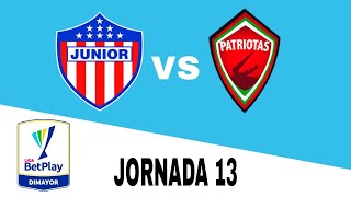 Junior 21 Patriotas Boyacà en vivo Clausura Colombia Jornada 13 [upl. by Lupien895]