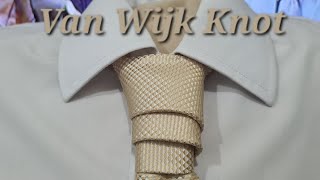 How to Tie a Tie 118  The Van Wijk Knot John Wick 4s Marquis de Gramont [upl. by Hanny]