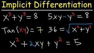 Implicit Differentiation Explained  Product Rule Quotient amp Chain Rule  Calculus [upl. by Macpherson345]