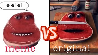 E ei ei meme VS E ei ei original [upl. by Dnomaj]