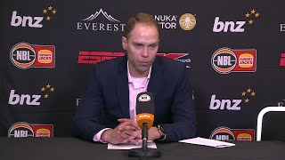 Petteri Koponen press conference vs Tasmania JackJumpers  Round 8 NBL25 [upl. by Wadesworth918]