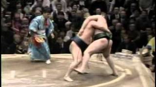 Kotooshu vs Hakuho hatsu 2007 [upl. by Sharp]