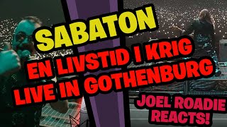 SABATON  En Livstid I Krig Live  The Great Tour  Gothenburg  Roadie Reacts [upl. by Rollie]