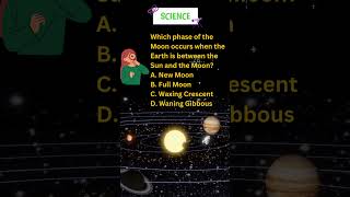 Which phase of the Moon occurs when the Earth is between the Sun and the Moon scienceshorts [upl. by Nitsuga478]