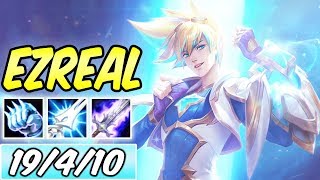 S FULL DMG 45 CDR ONHIT STAR GUARDIAN BLUE EZREAL ADC  Best Build amp Runes  League of Legends [upl. by Alphard]