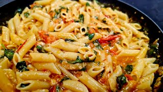 5Ingredient Tomato Basil Pasta Recipe  Quick amp Easy [upl. by Annauqaj87]