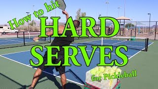 How to Hit a Hard Serve for Pickleball  Strategies Skills amp Drills by Coach David Alexander [upl. by Ariuqahs]