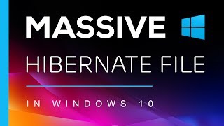 Remove That Massive Windows Hibernate File [upl. by Happ]