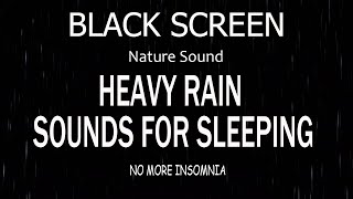 Beat Insomnia in 3 Minutes with Rainfall  Black Screen for a Peaceful Sleep [upl. by Naerb336]