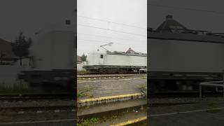 Vectron mit Kesselwagenzug saust durch Schifferstadt Süd 🚂💨 likeandsubscribe [upl. by Mori]