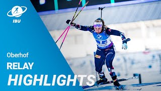 World Cup 2324 Oberhof Women Relay Highlights [upl. by Rogerson]