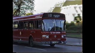 London Buses 1989Stratford Leyland Nationals amp Titans [upl. by Aggappora40]