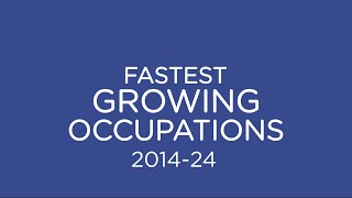 Fastest Growing Occupations 201424 [upl. by Ttam]