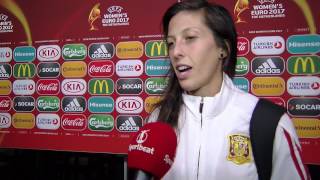 Vicky Losada speelster Spanje en FC Barcelona na 2 0 verlies vs Engeland [upl. by Rugg]