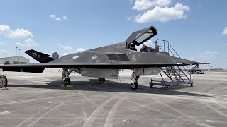 F117 Nighthawk UP CLOSE at Sentry Savannah 2022 [upl. by Sanoy353]