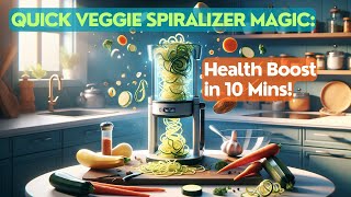 Quick Veggie Spiralizer Magic Health Boost in 10 Mins [upl. by Dranal]