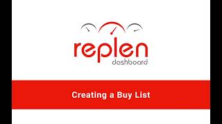 Replen Dashboard Tips for Creating a Buy List Quickly [upl. by Bainbridge784]