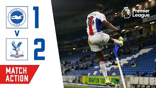 Bentekes lastgasp volley sinks Brighton  Brighton 12 Crystal Palace [upl. by Nahtnoj552]