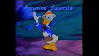 Paperino Superstar  inizio e fine VHS [upl. by Ingra42]