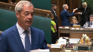 Nigel Farage swears allegiance to the King and meets Commons Speaker [upl. by Harwin865]