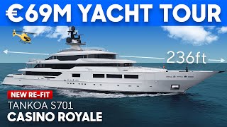 Inside Most Expensive SuperYacht at the Show Yacht Tour [upl. by Nilhtac]