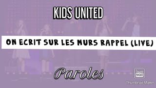 اغنية فرنسية مترجمة  On écrit sur les murs parole  Kids United [upl. by Elag725]