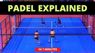 Padel EXPLAINED for beginners in 7 minutes  All Rules [upl. by Adnor]