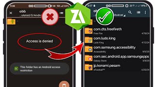 Cómo arreglar el acceso denegado en zarchiver android 2024 Por fin puedo pegar archivos en DATA OBB [upl. by Amiarom]