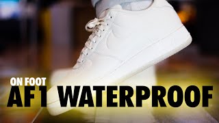 ON FOOT Nike Air Force 1 ProTech Waterproof Phantom Summit White Schopes 4K FB8875 003 [upl. by Bate]