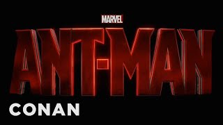 EXCLUSIVE Marvels quotAntManquot Trailer Gives Away Too Much  CONAN on TBS [upl. by Suolekcin]