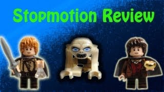 Shelob Attacks Stopmotion LEGO Review Set 9470 LOTR [upl. by Sunday]