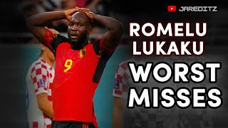 Romelu Lukaku  Worst Misses Compilation😱 [upl. by Belldas]