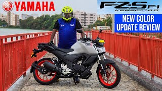 2024 Yamaha FZS Version 40 New Ice Fluo Vermillion First Ride Review  Price Mileage Features [upl. by Angelia]