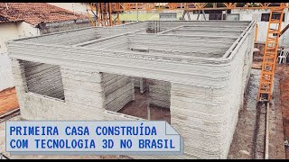 Primeira casa construída com impressão 3D no Brasil [upl. by Ingvar]