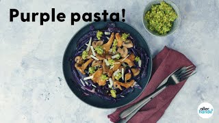 Koolhydraatarm recept  Tagliatelle van rodekool met zelfgemaakte pesto  Allerhande [upl. by Anelliw294]