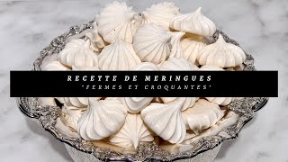 Comment faire des meringues fermes et croquantes [upl. by Bihas]