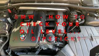 HOW TO CHECK OIL LEVEL ON BMW 325i 328i 330i 325xi 328xi etc  No Dipstick [upl. by Giffer]