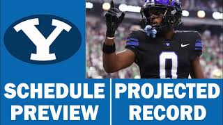 BYU Football 2024 Schedule Preview amp Record Projection [upl. by Eboj]