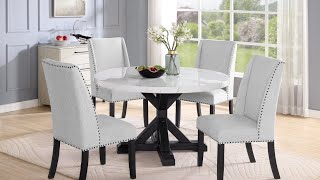 MEGA FURNITURE  Product Spotlight  quotVance 5pc Dining Setquot [upl. by Sibella]