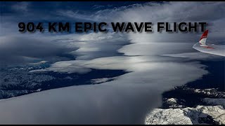 EPIC 904km WAVE flight over French Pyrénées  Ventus 2a  GoPro Hero 7 [upl. by Bravar690]