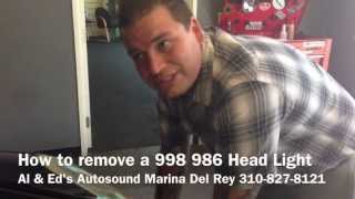 How To Remove Porsche 986 996 Head Lights Led Upgrade Haze Remove Bulb Replacement HID KIT [upl. by Kristy]