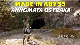 Made in Abyss  Kythera  Ainigmata Ostraka Puzzle Location amp Solution  AC ODYSSEY [upl. by Jeremias]