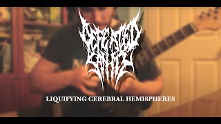 Defeated Sanity  Liquifying Cerebral Hemispheres Guitar Cover [upl. by Terrej]