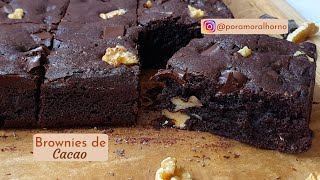 Brownies de cacao amargo  receta fácil [upl. by Ocer]