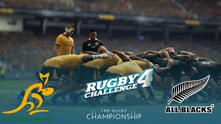 Wallabies vs All Blacks Highlights The Rugby Championship 2023  Rugby Challenge 4 Gameplay [upl. by Lotz]